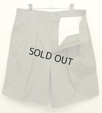 画像2: 90'S RALPH LAUREN "POLO CHINO" ツープリーツ チノショーツ カーキ USA製 (DEADSTOCK)