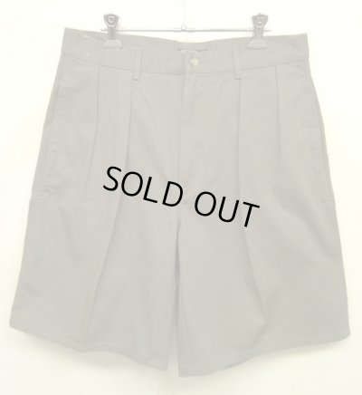 画像1: 90'S RALPH LAUREN "POLO CHINO" ツープリーツ チノショーツ カーキ USA製 (DEADSTOCK)