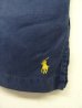 画像2: 90'S RALPH LAUREN 裾ロゴ入り シルク/リネン 半袖 オープンカラーシャツ ネイビー (VINTAGE) (2)