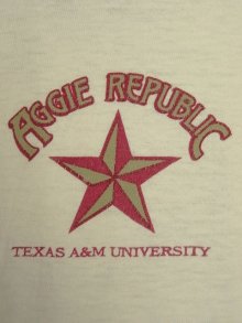 他の写真2: 80'S TEXAS A&M UNIVERSITY "AGGIE REPUBLIC" シングルステッチ Tシャツ USA製 (VINTAGE)