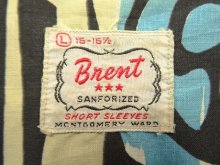 他の写真2: 60'S BRENT コットン 半袖 オープンカラーシャツ 総柄 (VINTAGE)