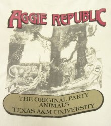 他の写真3: 80'S TEXAS A&M UNIVERSITY "AGGIE REPUBLIC" シングルステッチ Tシャツ USA製 (VINTAGE)