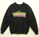 90'S FRUIT OF THE LOOM "WQDR" ラグランスリーブ スウェットシャツ ブラック USA製 (DEADSTOCK)