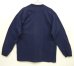 画像3: 90'S PATAGONIA 黒タグ オーバルロゴ刺繍 長袖 ポケット付きTシャツ ネイビー トルコ製 (VINTAGE) (3)