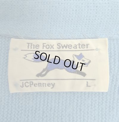 画像2: 80'S JC PENNEY "THE FOX SWEATER" Vネック カーディガン USA製 (VINTAGE)