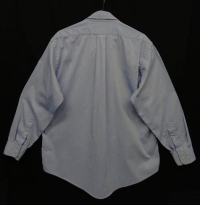 画像3: 80'S HATHAWAY "PIMA PINPOINT OXFORD" 長袖 BDシャツ ブルー USA製 (VINTAGE)
