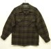 画像1: 60'S PENDLETON "BOARD SHIRT" ウール オープンカラーシャツ チェック柄 USA製 (VINTAGE) (1)