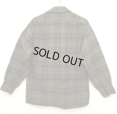 画像2: 60'S PENDLETON "BOARD SHIRT" ウール オープンカラーシャツ チェック柄 USA製 (VINTAGE)