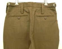 他の写真3: イギリス軍 BRITISH ARMY "BARRACK DRESS" プリーツ入り ウール ドレスパンツ BROWN (DEADSTOCK)