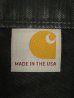 画像2: 90'S CARHARTT ダブルニー ダック ペインターパンツ ブラック USA製 (VINTAGE) (2)