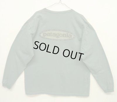 画像1: 90'S PATAGONIA 黒タグ バックプリント 長袖Tシャツ USA製 (VINTAGE)