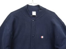 他の写真1: 90'S CHAMPION 刺繍タグ リバースウィーブ スナップボタン カーディガン ネイビー USA製 (VINTAGE)
