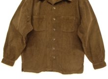 他の写真3: 90'S RRL 初期 三ツ星タグ 太畝コーデュロイ オープンカラーシャツ BROWN (VINTAGE)
