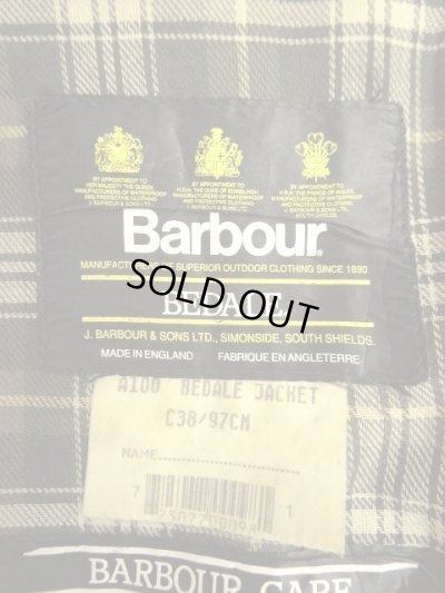 画像2: 90'S BARBOUR 3クレスト 旧タグ "BEDALE" オイルドジャケット OLIVE イングランド製 (VINTAGE)