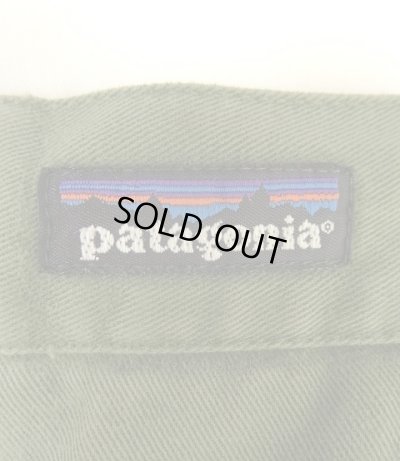 画像2: 90'S PATAGONIA 雪無しタグ ツープリーツ 裾ボタン付き チノパンツ OLIVE (VINTAGE)