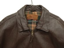 他の写真1: BROOKS BROTHERS 裏地付き レザージャケット ダークブラウン (VINTAGE)