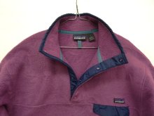 他の写真3: 90'S PATAGONIA 雪無しタグ シンチラ スナップT フリースジャケット ブライトパープル ポルトガル製 (VINTAGE)