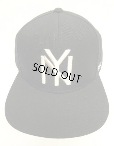 画像2: AMERICAN NEEDLE "NEW YORK BLACK YANKEES" ウール フラットバイザー ベースボールキャップ BLACK (NEW)