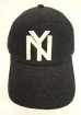 画像2: AMERICAN NEEDLE "NEW YORK BLACK YANKEES" ウール ベースボールキャップ CHARCOAL (NEW) (2)