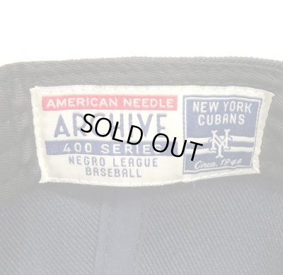 画像5: AMERICAN NEEDLE "NEW YORK CUBANS" ウール フラットバイザー ベースボールキャップ NAVY (NEW)