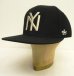 画像1: AMERICAN NEEDLE "NEW YORK BLACK YANKEES" ウール フラットバイザー ベースボールキャップ BLACK (NEW) (1)