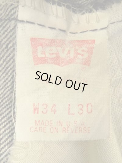 画像2: 90'S LEVIS 505 デニム 先染めBLACK USA製 W34L30 (VINTAGE)