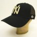 画像1: AMERICAN NEEDLE "NEW YORK BLACK YANKEES" ベースボール メッシュキャップ BLACK (NEW) (1)