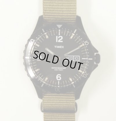 画像1: J.CREW x TIMEX フィールドウォッチ ブラック/カーキベルト (USED)