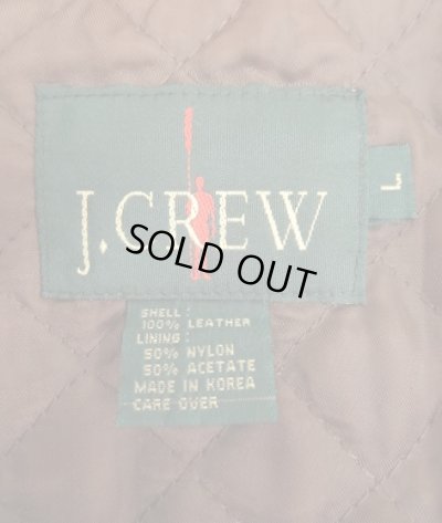 画像2: 90'S J.CREW 旧タグ 裏地キルティング レザードリズラージャケット BROWN (VINTAGE)
