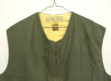 他の写真1: VTN INDUSTRIES フレンチワーク 裏地ウール ベスト OLIVE (VINTAGE)