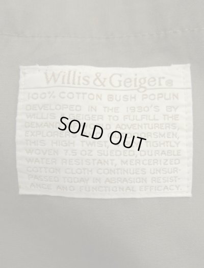 画像3: 90'S~00'S WILLIS & GEIGER "BUSH POPLIN" サファリジャケット KHAKI (VINTAGE)