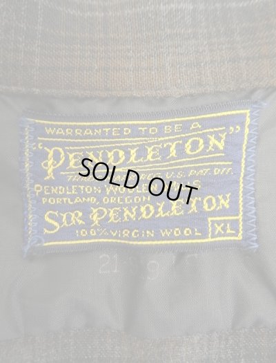 画像2: 60'S PENDLETON "SIR PENDLETON" 片ポケ ウール オープンカラーシャツ オンブレチェック (VINTAGE)