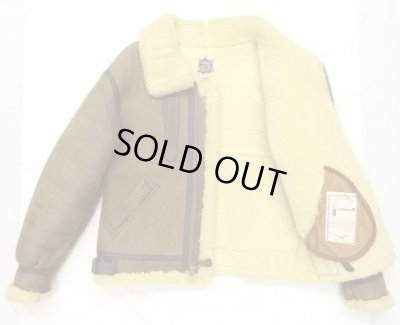 画像3: 90'S AVIREX B-3 リアルムートン フライトジャケット USA製 (VINTAGE)