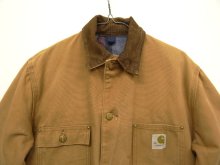 他の写真1: 70'S CARHARTT プリントタグ 裏地ブランケット ダックジャケット ブラウン USA製 (VINTAGE)