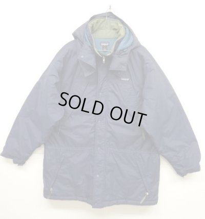 画像1: 90'S PATAGONIA "GUIDE PARKA" 中綿入り ジャケット NAVY/OLIVE/TEAL (VINTAGE)