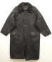 画像1: 90'S BARBOUR 3クレスト 旧タグ "BURGHLEY" オイルドコート NAVY イングランド製 (VINTAGE) (1)