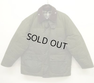 画像1: 00'S BARBOUR 3クレスト "DOWN FILLED BEDALE" オイルド ダウンジャケット SAGE イングランド製 (VINTAGE)