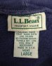 画像2: 80'S LL Bean 前Vガゼット付き クルーネック スウェットシャツ ネイビー USA製 (VINTAGE) (2)