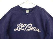 他の写真1: 80'S LL Bean 前Vガゼット付き クルーネック スウェットシャツ ネイビー USA製 (VINTAGE)