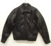 画像1: 90'S J.CREW 旧タグ 裏地キルティング レザードリズラージャケット BLACK (VINTAGE) (1)