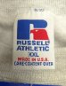 画像2: 90'S RUSSELL ATHLETIC 前Vガゼット付き クルーネック スウェットシャツ ヘザーグレー USA製 (DEADSTOCK) (2)