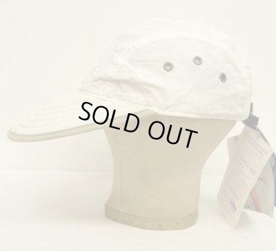 画像3: 90'S NORDIC GEAR "SUPPLEX NYLON" ロングビル キャップ ホワイト/ベージュ USA製 (DEADSTOCK)