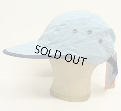 画像3: 90'S NORDIC GEAR "SUPPLEX NYLON" ロングビル キャップ サックスブルー USA製 (DEADSTOCK)