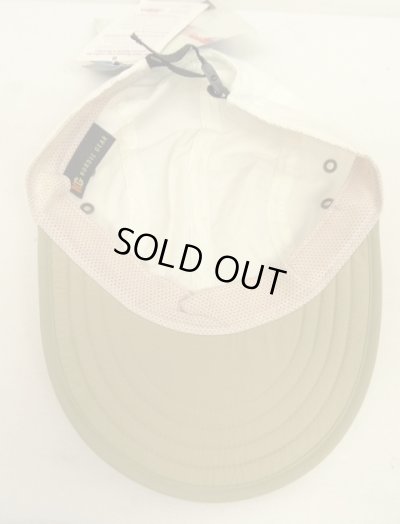 画像5: 90'S NORDIC GEAR "SUPPLEX NYLON" ロングビル キャップ ホワイト/ベージュ USA製 (DEADSTOCK)