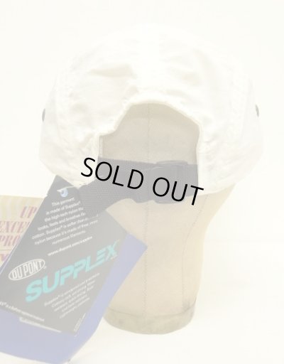 画像4: 90'S NORDIC GEAR "SUPPLEX NYLON" ロングビル キャップ ホワイト/ベージュ USA製 (DEADSTOCK)