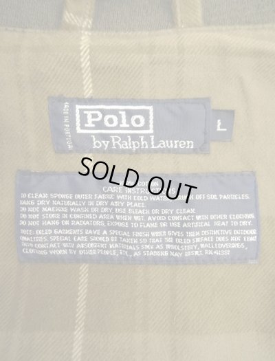 画像2: 90'S RALPH LAUREN ワックスコットン タンカースジャケット カーキ ポルトガル製 (VINTAGE)