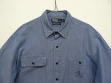 他の写真1: 90'S RALPH LAUREN "DUNGAREE WORKSHIRT" 猫目ボタン シャンブレー ワークシャツ (VINTAGE)