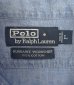 画像2: 90'S RALPH LAUREN "DUNGAREE WORKSHIRT" 猫目ボタン シャンブレー ワークシャツ (VINTAGE) (2)