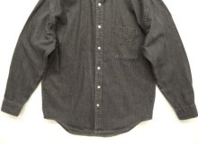 他の写真2: 90'S J.CREW 旧タグ デニム BDシャツ ブラック カナダ製 (VINTAGE)