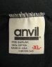 画像2: 90'S ANVIL モックネック 長袖 Tシャツ ブラック USA製 (VINTAGE) (2)